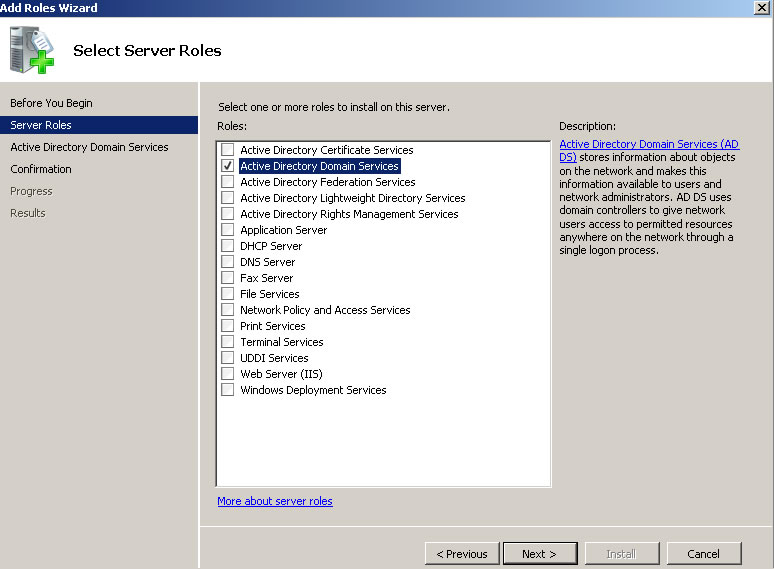 how to install active directory on windows server 2008 