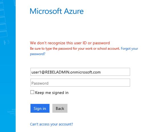 microsoft work account change password