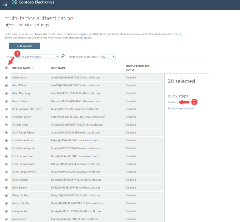 azure mfa setup