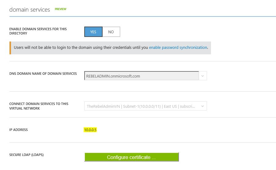 Step-by-Step Guide to enable Azure AD Domain Services - Technical Blog ...