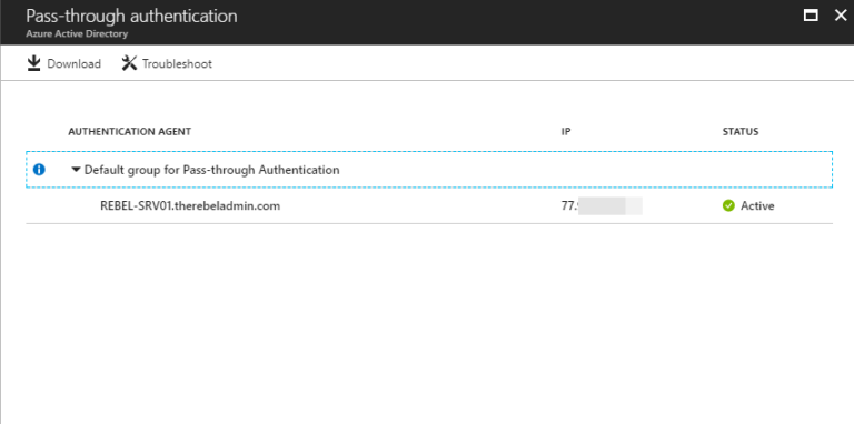 Azure Active Directory Pass-through Authentication - REBELADMIN