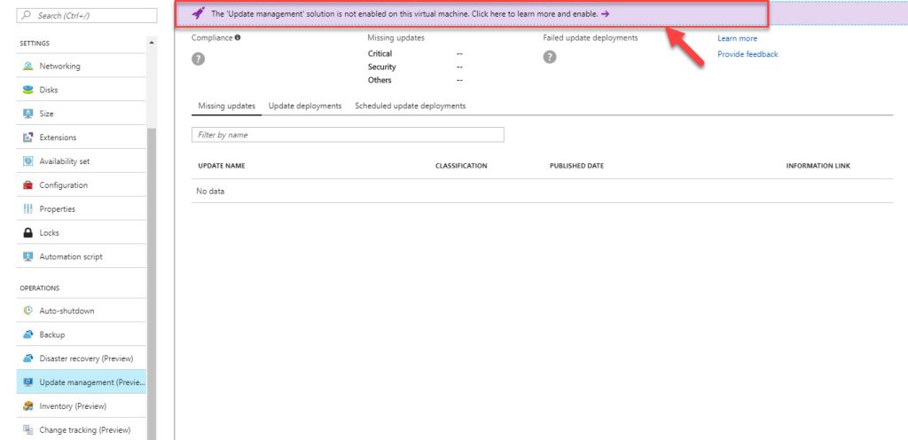 Update Management for Azure VM - REBELADMIN