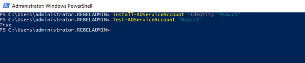 Active Directory Managed Service Accounts (PowerShell Guide) - REBELADMIN