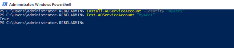 Active Directory Managed Service Accounts (PowerShell Guide) - REBELADMIN