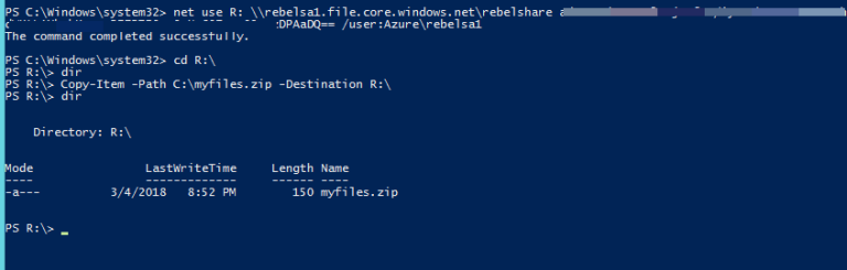 Step-by-Step guide to create Azure file share and Map it in Windows 10 ...