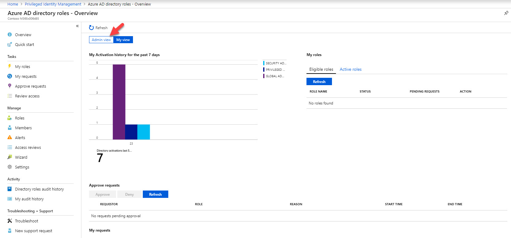 temporary role assignment azure