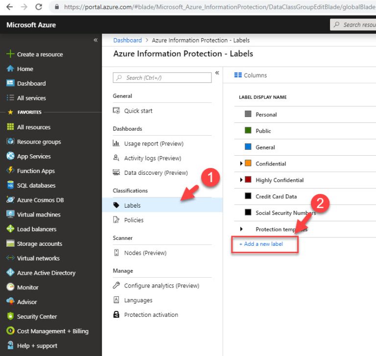 Step-by-Step Guide: Protect confidential data using Azure information ...