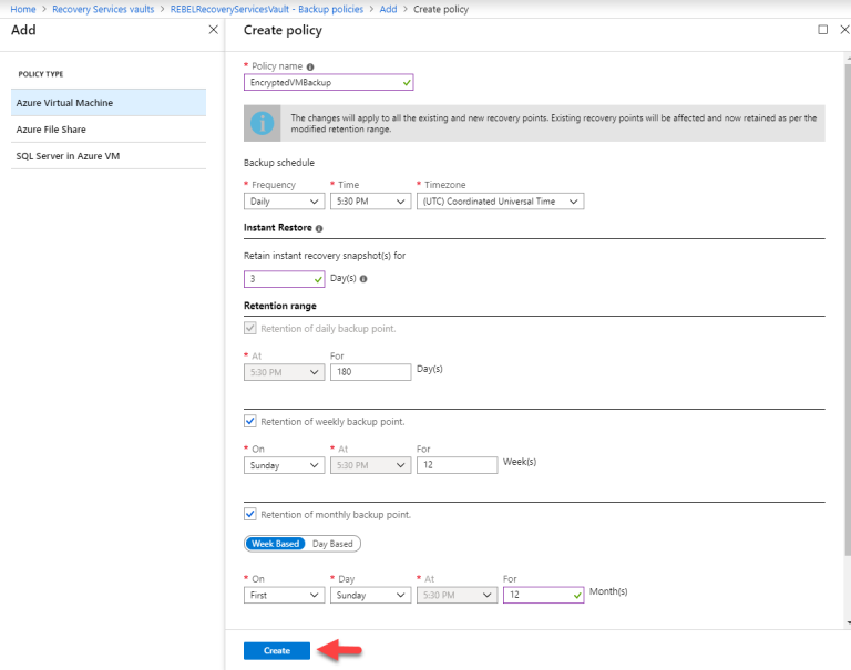 StepbyStep Guide How to backup/restore encrypted Azure VM using
