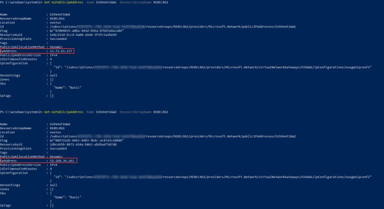 High available VNet-to-VNet connectivity via Active-Active Azure VPN ...