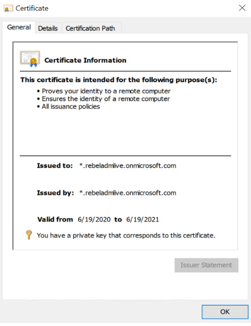 ssl certificate validity