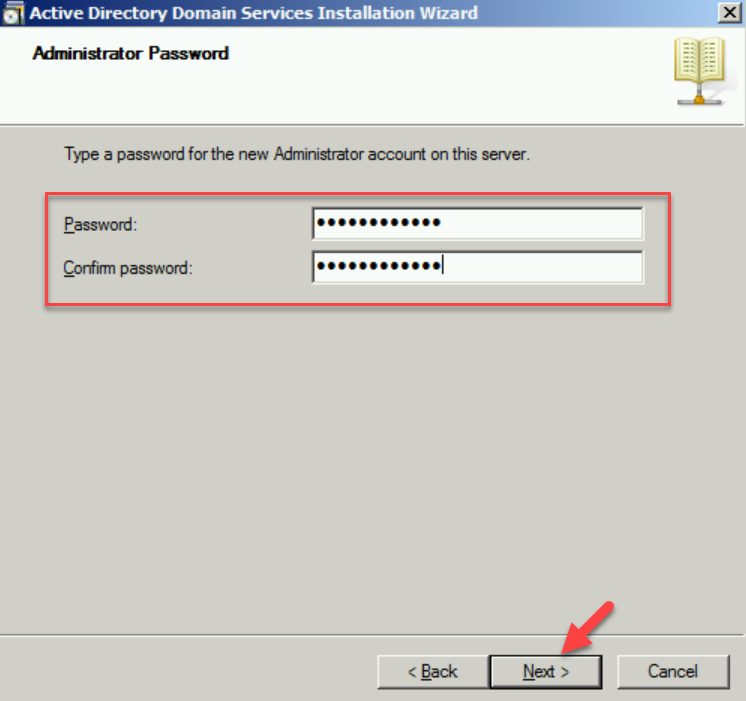 administrator password