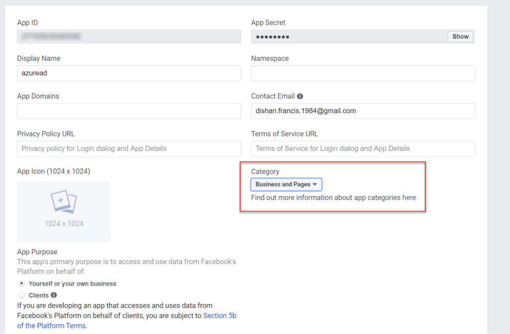 How to setup Facebook federation with Azure AD