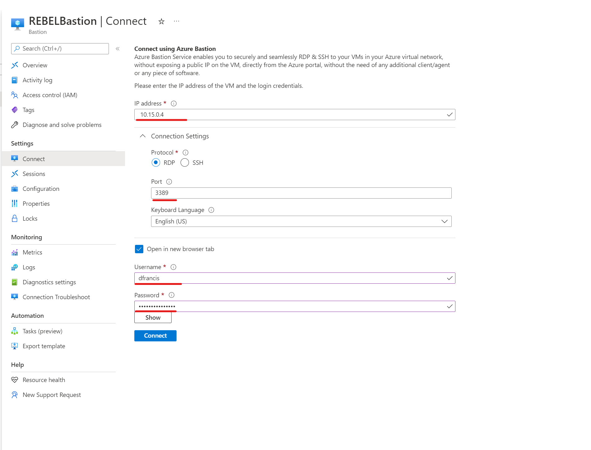 Step-by-Step guide to Azure Bastion IP-Based Connection