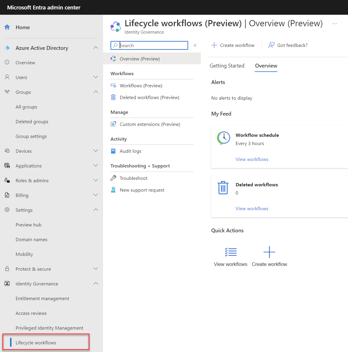 MS entra lifecycle workflow feature