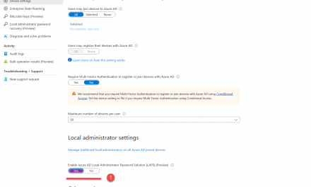 How to configure Windows LAPS with Azure AD ?