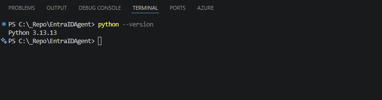 python version check