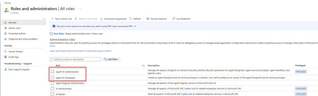 Entra ID role permissions