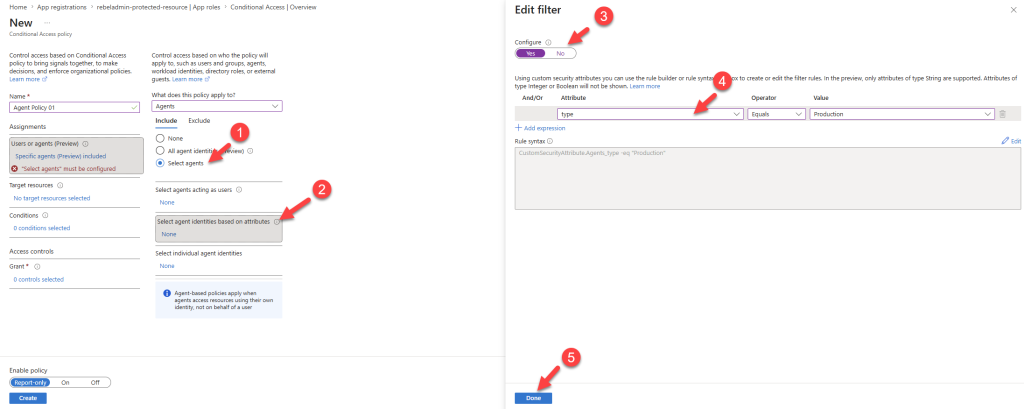 conditional access policy - filter users based on security attribute